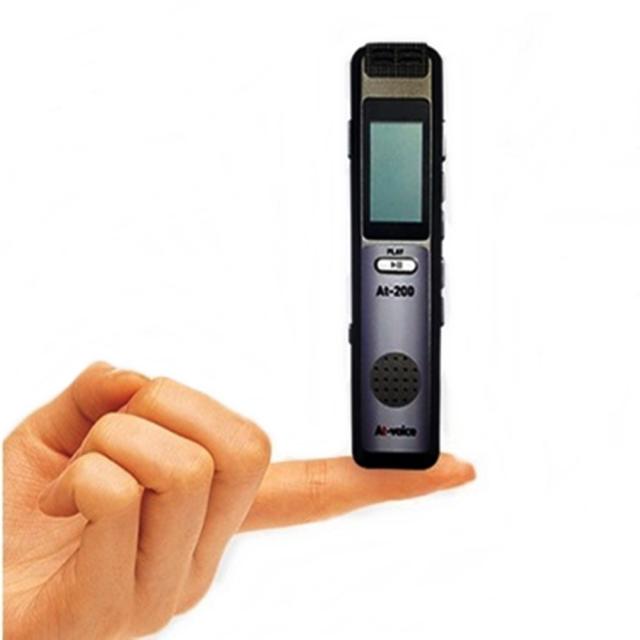 AT-200 장시간7일간 차량특수대화녹음기 연속8일 200시간 연속녹음가능, 그레이, AT-200 8GB