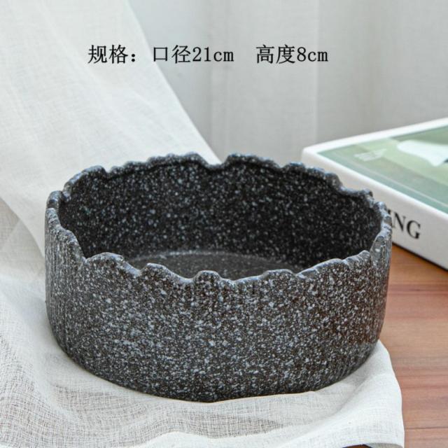 수반 분재 꽃꽂이 접시 그릇 빈화분 화분 큰 대형 라지 책상 사무실 거실 다육 수련, E.페이크(곡선원) 라지