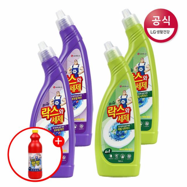 [신세계TV쇼핑]홈스타 락스와세제 후로랄 파인 750ml x4개 외1종, 2) 허벌 시트러스 750ml x4개