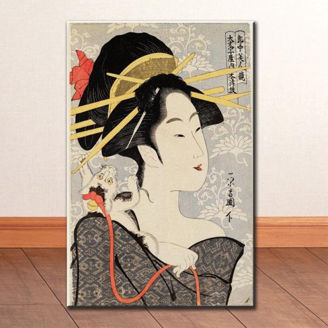 jp001 기모노 일본여자 이자까야 선술집 캔버스액자