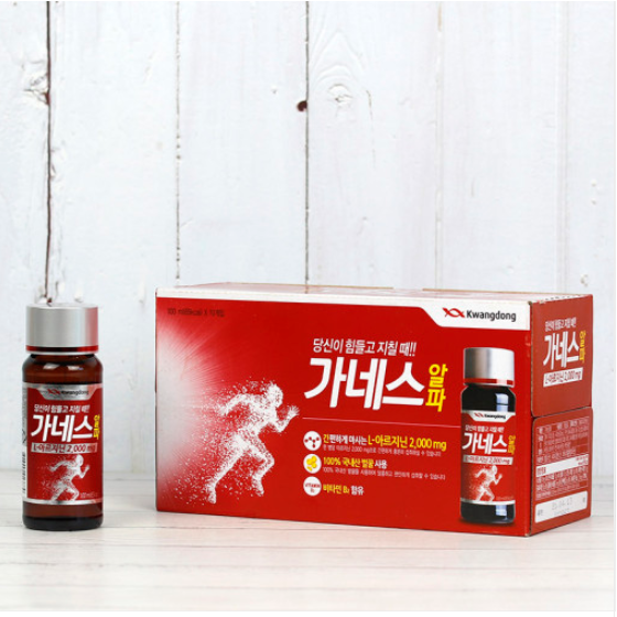 광동 가네스 알파 100ml x10병 만성 피로 회복 음주전후 음료, 1박스