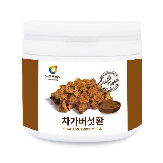 러시아산 시베리아 차가버섯 환 분말 가루 건강환 면역력 베타글루칸, 1통, 230g