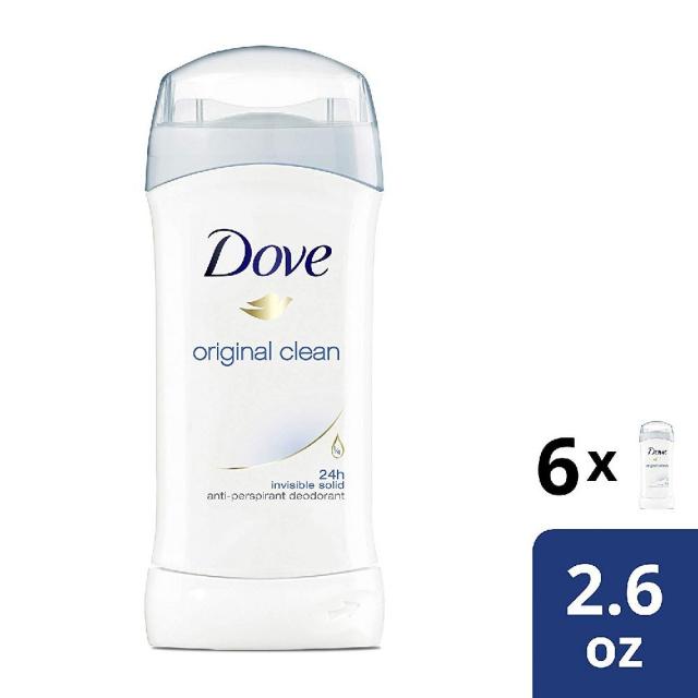 Dove 도브 다한증 억제제 방취제 오리지널 클린 74 g 6 팩, 74g