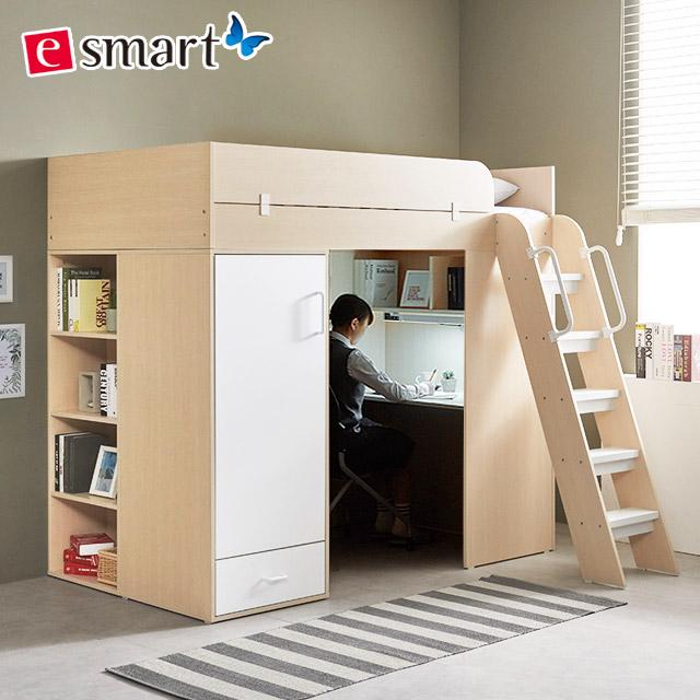 하우스 벙커형 독서실책상 풀세트 그레이