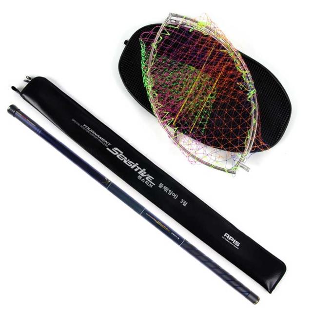 킴레드동민물 바다 선상 겸용 스테인레스 경심망 카본 뜰채 물고기망 휴대용뜰채 낚시망 낚시도구 낚시보조도구햑퓽쐉+, 킴레드동/3절 2.0m(망포함)