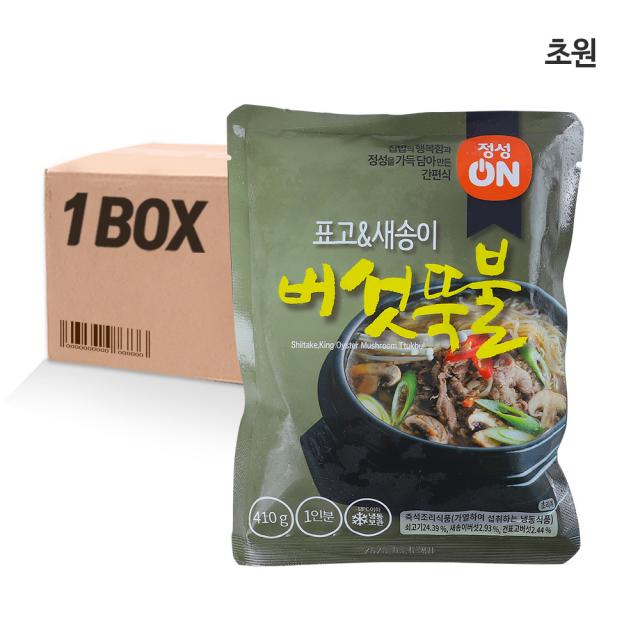 초원식품 표고&새송이 버섯뚝불 410g 30개입 박스/뚝불고기/불고기/간편음식 식품 > 신선식품 축산물/계란 소고기 양념/가공육 기타 소양념/가공육, 1