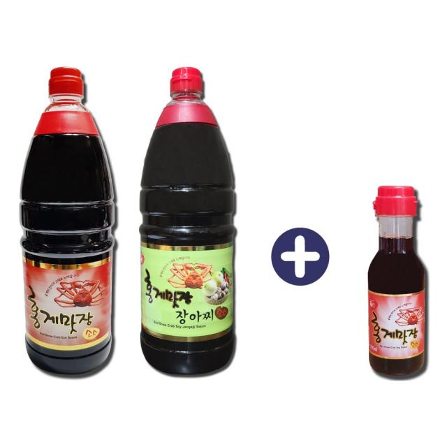 일촌샵 홍게맛장 레드1.8L+홍게맛장 장아찌소스1.8L+홍게맛장 200ml, 1세트, 1.8L