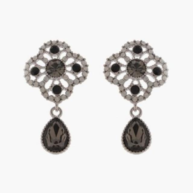 [텐바이텐] 제이로렌 M02660 블랙다이아 크리스탈 드롭귀걸이_(724439)