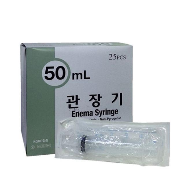 한국백신 관장기 50ml 25개입 X 2개 병원용 세정 gaxs, 1개