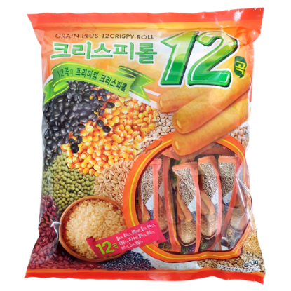 [주전유통] 크리스피롤 12곡 600g 대용량 고소한 곡물과자, 1개