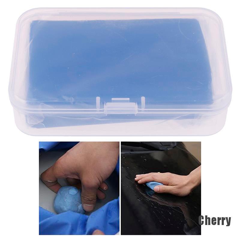 [Cherry] 세차 클레이 바 100g 자동 자세히 매직 클레이 바 클리너 자동차 스폰지 상자