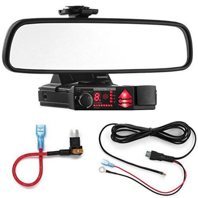 Radar Mount Mirror Mount Bracket + Direct Wire Power Cord + Micro2 Fus