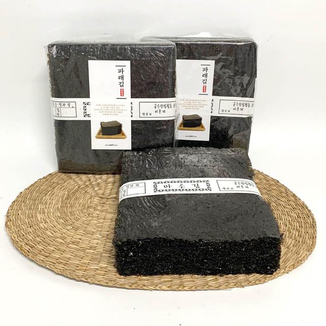 울돌목 맛좋은 완도산 햇 파래김 100매+100매,400g, 1개, 100매+100매