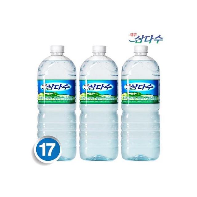 제주 삼다수 [ 2리터 17개 ] 한라산 천연암반수, 2L, 34개