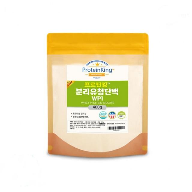 식약처인증 분리유청단백질 WPI 무유당 무지방 400g, 분리유청단백 400g 1팩