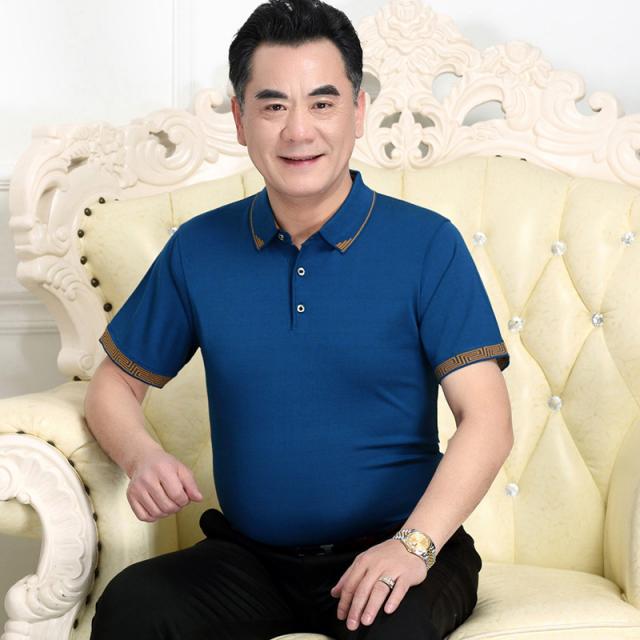 활용도높은티셔츠 어버이날 선물 실용적 생일 주다 시아버지 중년 손윗사람 노인 감은 퀄리티 의 기프트 4822041670, 7348 블루 L120-140 근 선