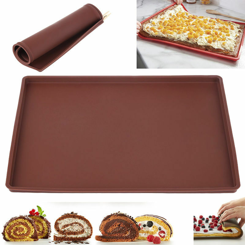 식품 학년 실리콘 베이킹 매트 내열성 마카롱 베이킹 bakeware 베이킹 트레이 매트 과자 케이크 반죽 패드 베이킹 과자 도구, 1개