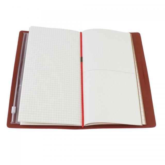 Zeyuan 다목적 여행 일기 노트북 단단한 최고 덮개 일렬로 세워진 저널 20x12cm, 빨간