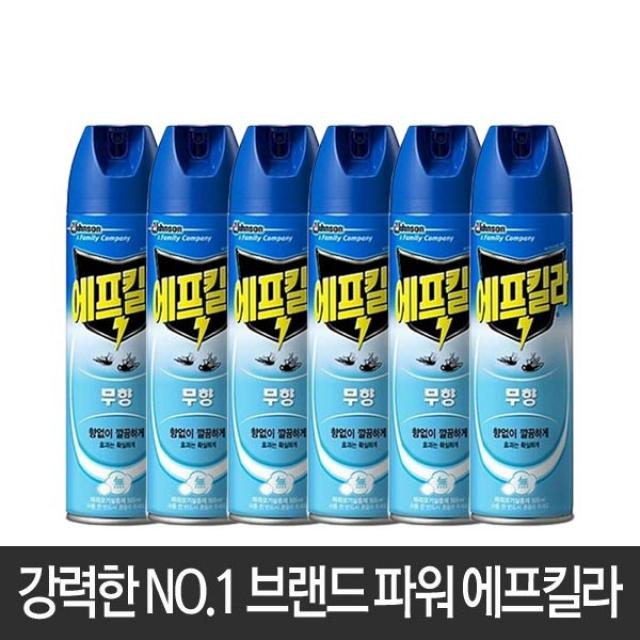 한국존슨 에프킬라 무향 500ml 6개