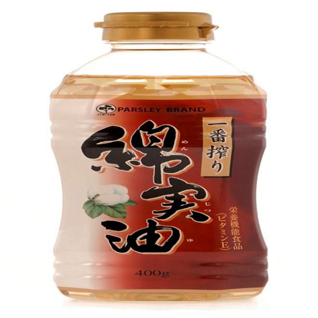 岡村製油 パセリ印 一番搾り綿実油 400g×10本 오카무라 정유 파슬리 표시 가장 젖을 목화씨 400g × 10 개, 1