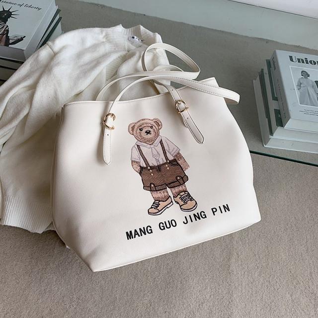 GRSOEZO GRSOEZO2 511번 곰돌이 대용량 토트 백 패션 토드백 걸신 피플백Z