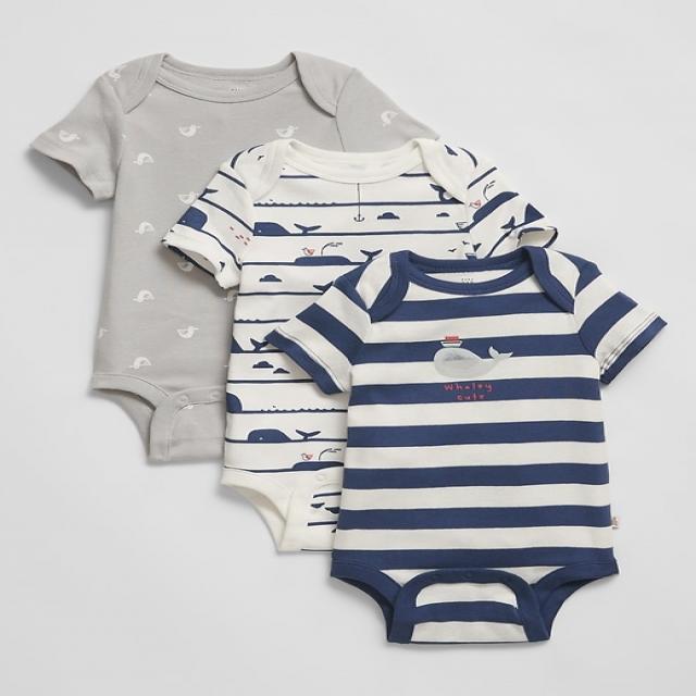 [갭키즈][GAP]티셔츠/후드티Baby Stripe Bodysuit (3-Pack)