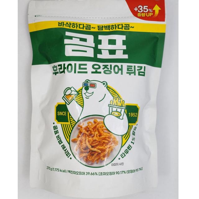 [신제품] 곰표 후라이드 오징어튀김 270g (용량업) 코스트코, 1개