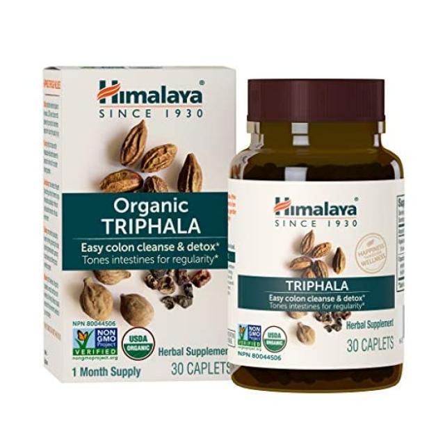 Himalaya Himalaya 히말라야 (LA직배) US 오가닉 Triphala 간헐적인 변비를 위한 결장 정화 및 소화 보조제 688 Mg 30 정 1 개월 분, 1개, 1개