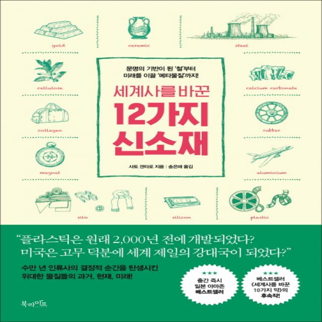 세계사를 바꾼 12가지 신소재:문명의 기반이 된 ‘철’부터 미래를 이끌 ‘메타물질’까지!, 북라이프