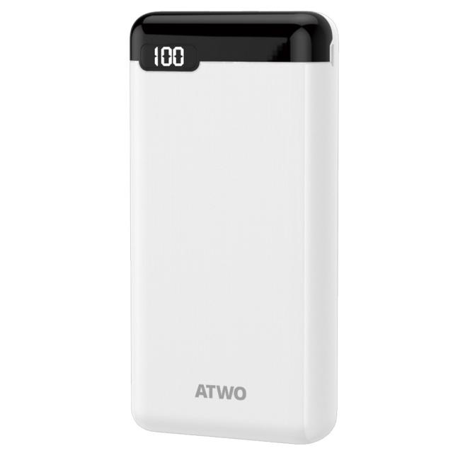 퀵차지 3.0 고속충전PD 20 000mAh 보조배터리 에이투 AL0301, 화이트