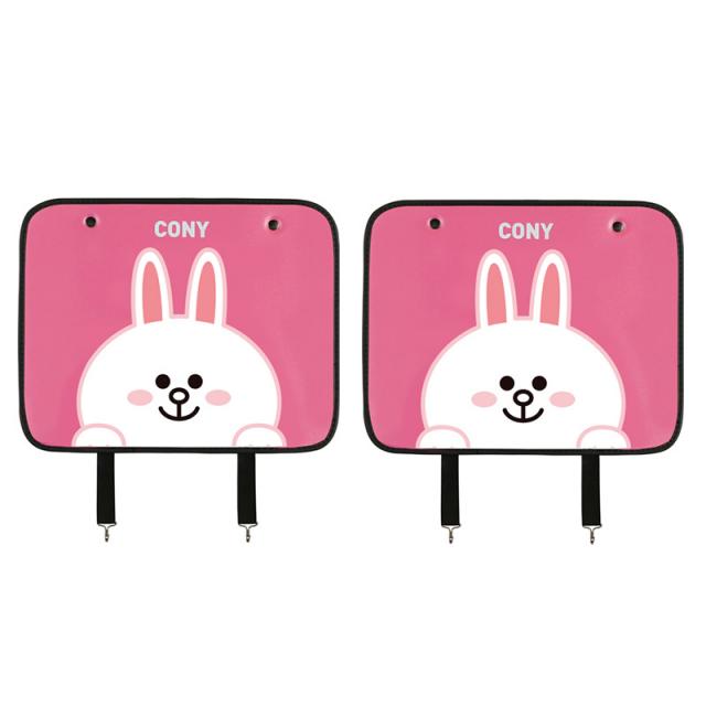 허브 대시보드+카세트데크용 자동차의자시트 방어벽에 배치함 승부 차량용 스티커 뒷좌석 보호 마모방지매트 차량인테리어용품, 킥 매트 한쌍 엎드린 자세 CONY