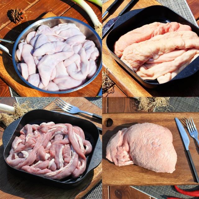 국내산 돼지곱창 소창 돼지막창 애기보 유통, 덜미살1KG