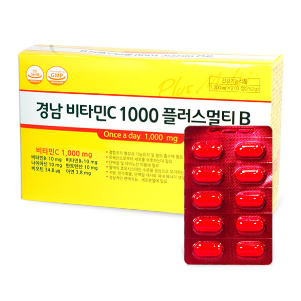 경남제약 비타민C 1000 플러스멀티B 210정, 1개