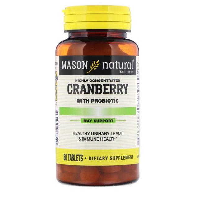 Mason Natural 메이슨 네츄럴 크랜베리 프로바이오틱 함유 60정X4개