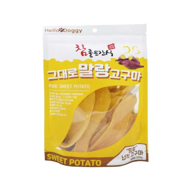 참좋은간식 그대로말랑고구마250g, 5개, 넙적고구마