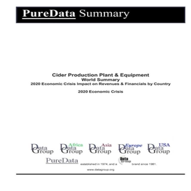 Cider Production Plant & Equipment World Summary: 2020 Economic Crisis Impact on Revenues & Financia... Paperback, Independently Published