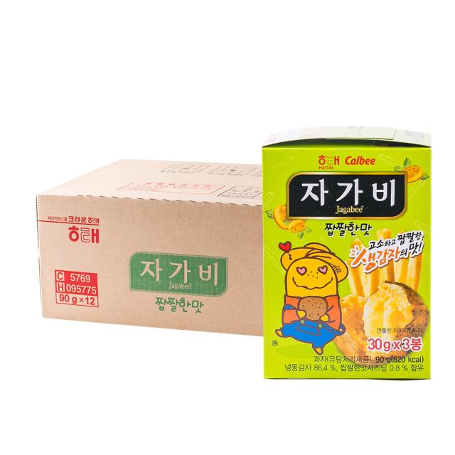 자가비 90g 12입 짭짤 고소한 맛 생감자 스낵, 단일상품