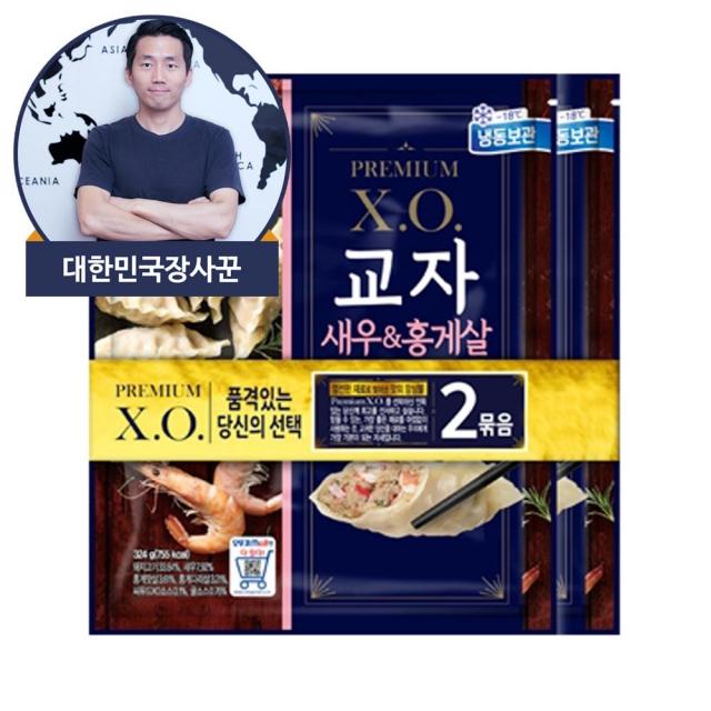 대한민국장사꾼 오뚜기 X.o 교자 새우 홍게살 324g X 2개