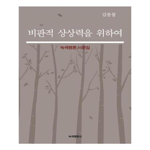 녹색평론사 비판적 상상력을 위하여 (마스크제공)