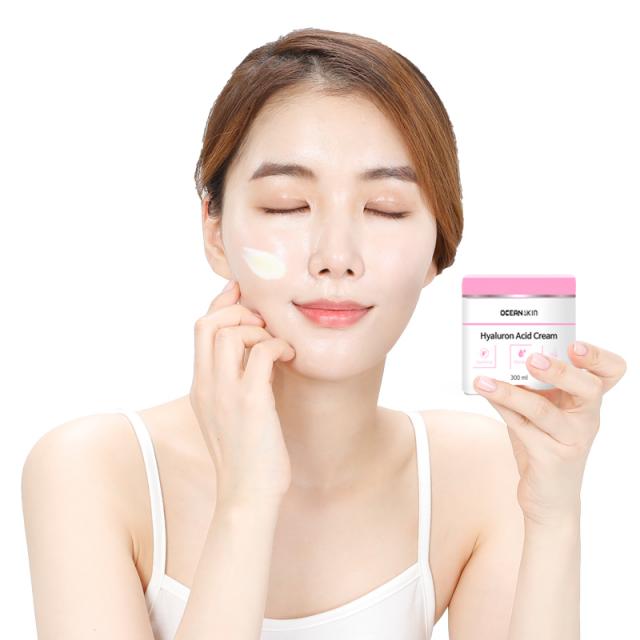 오션스킨 수분크림 300g 히알루론산 크림 대용량 수분크림, 4통