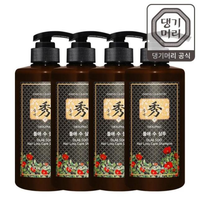 [댕기머리] 들애수 샴푸 500ml 4개, 상세 설명 참조