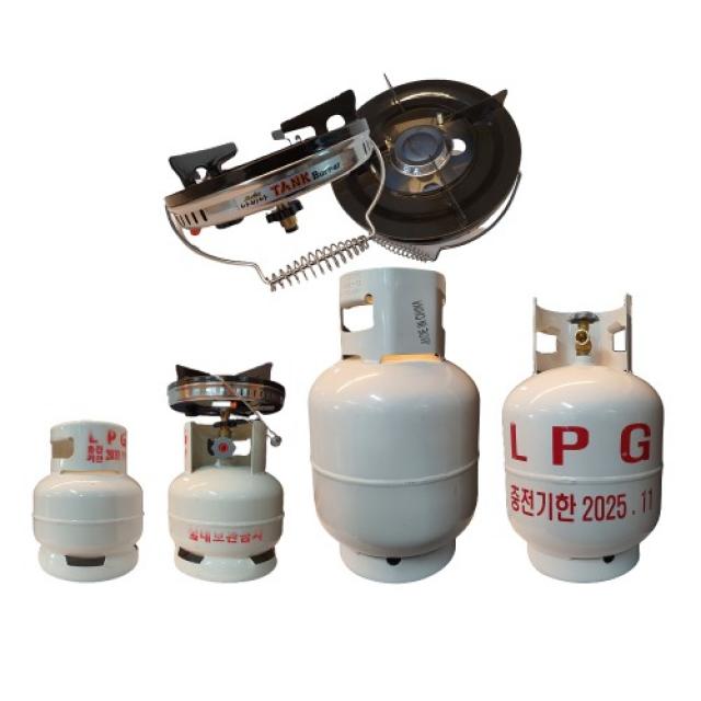 쉼파인드 휴대용 캠핑용 3kg 가스통 lpg 가스용기, 1개