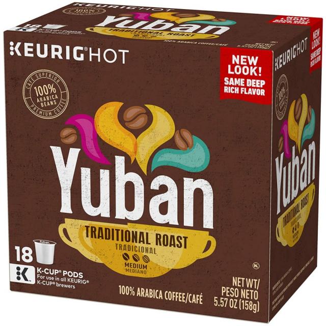 Yuban Traditional roast 유반 트래디셔널 로스트 큐리그 캡슐 18개입, 단일상품