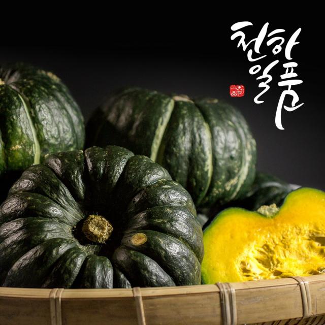 천하일품 첫물 제주 미니(밤)단호박 2~10kg, 1박스, 제주 실속형 미니(밤)단호박 2kg(4-8개)