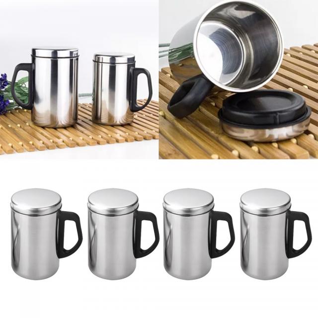 ZCD 뚜껑과 커피 와인 컵 절연 여행 낯짝 어린이 Drinkware 차가운 칵테일 음주 유리, 은