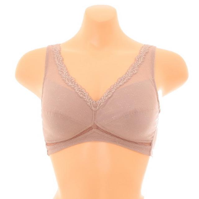 와코루 [와코루]면혼방 문직파워네트 노와이어 브래지어(LBR1