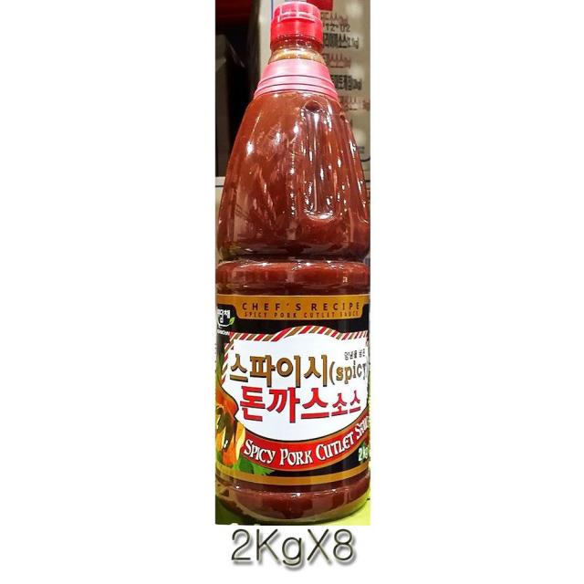 미담채 스파이시 돈까스소스 2Kgg X8 맛있는소스 간단요리 건강에좋은음식 경양식돈까스소스 돈가스소스 돈까스소스 맛있는소스 업소용식자재 업소용식재료 정성가득, 본상품선택