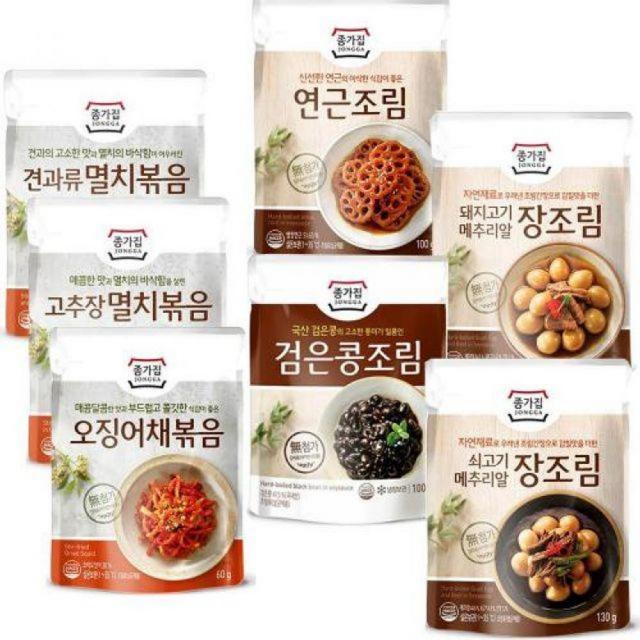 종가집 밥도둑 반찬 간편식 혼밥 집밥 마른반찬 모음 v21, 돼지고기 메추리알장조림130g