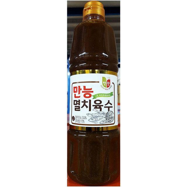 업소용 식당 식자재 재료 청우식품 멸치육수 1kg X12 쯔유 닭다리살 감자전분 가공 짬뽕소스, 1개