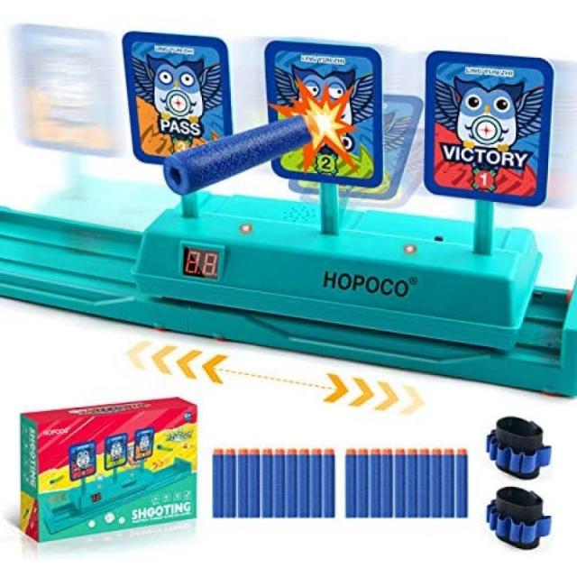 Nerf 건을 위한 HOPOCO 이동 전자 디지털 표적 Nerf N-Strike 엘리트/메가/라이벌 시리즈를 위한 지능형 광음 효과 스코어링, 단일옵션